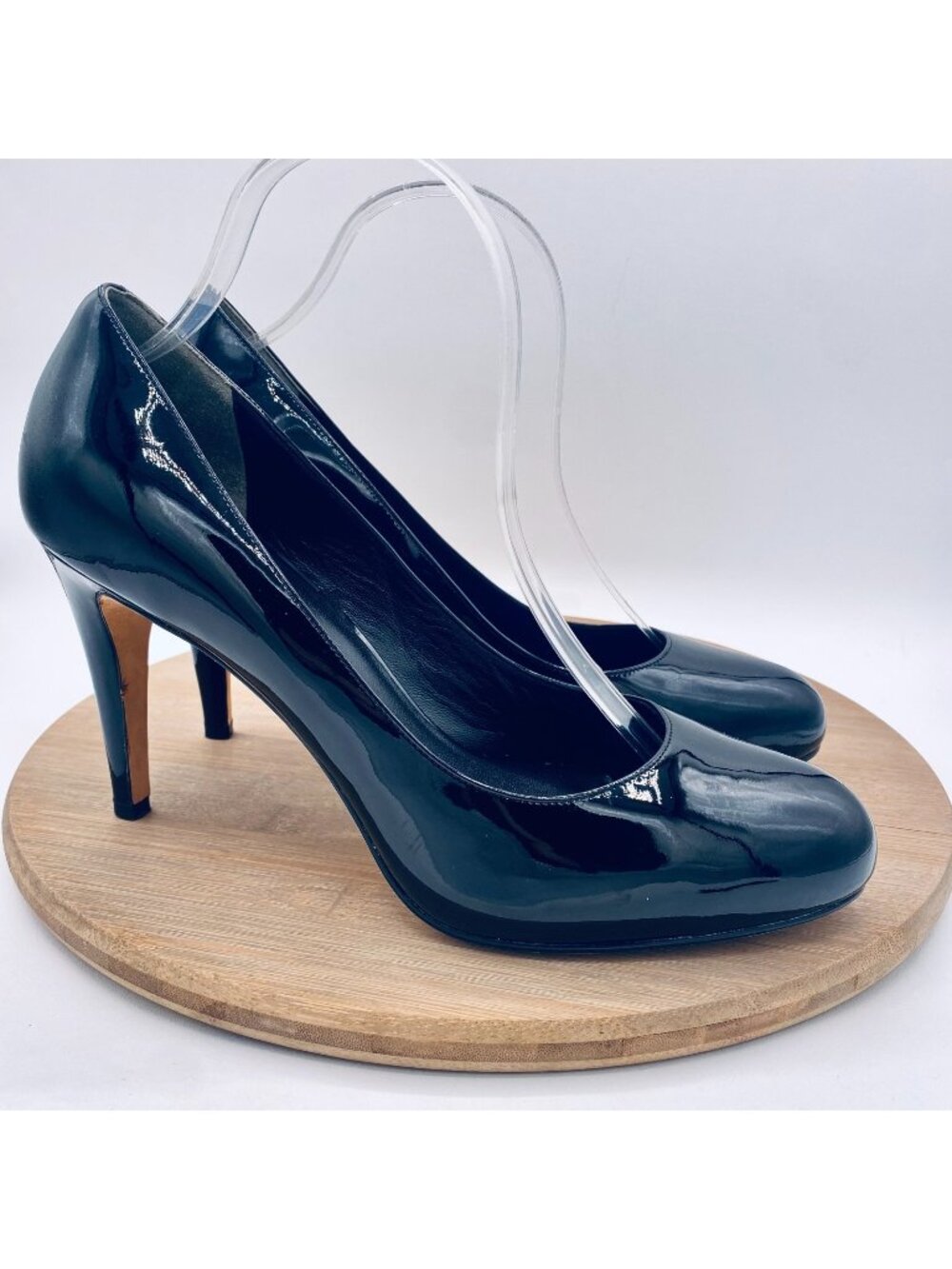 Cole Haan Shoes Womens 10 Black Leather Stiletto Heels NikeAir Old Money